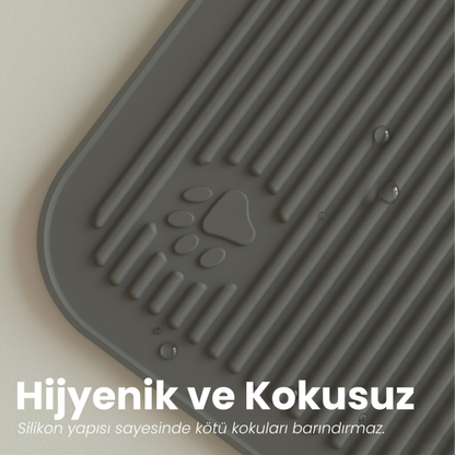 Silikon Kum & Mama Matı — Katlanabilir, Yıkanabilir