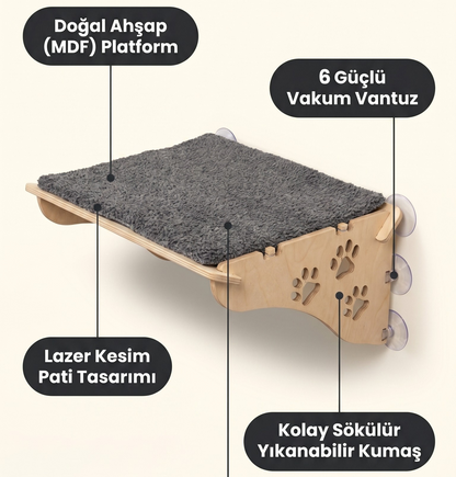 Vantuzlu Kedi Yatağı