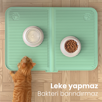 Silikon Kum & Mama Matı — Katlanabilir, Yıkanabilir