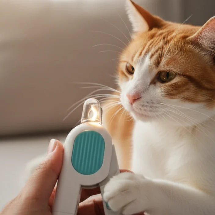 Patila Işıklı Tırnak Makası — LED'li, Kedi & Köpek