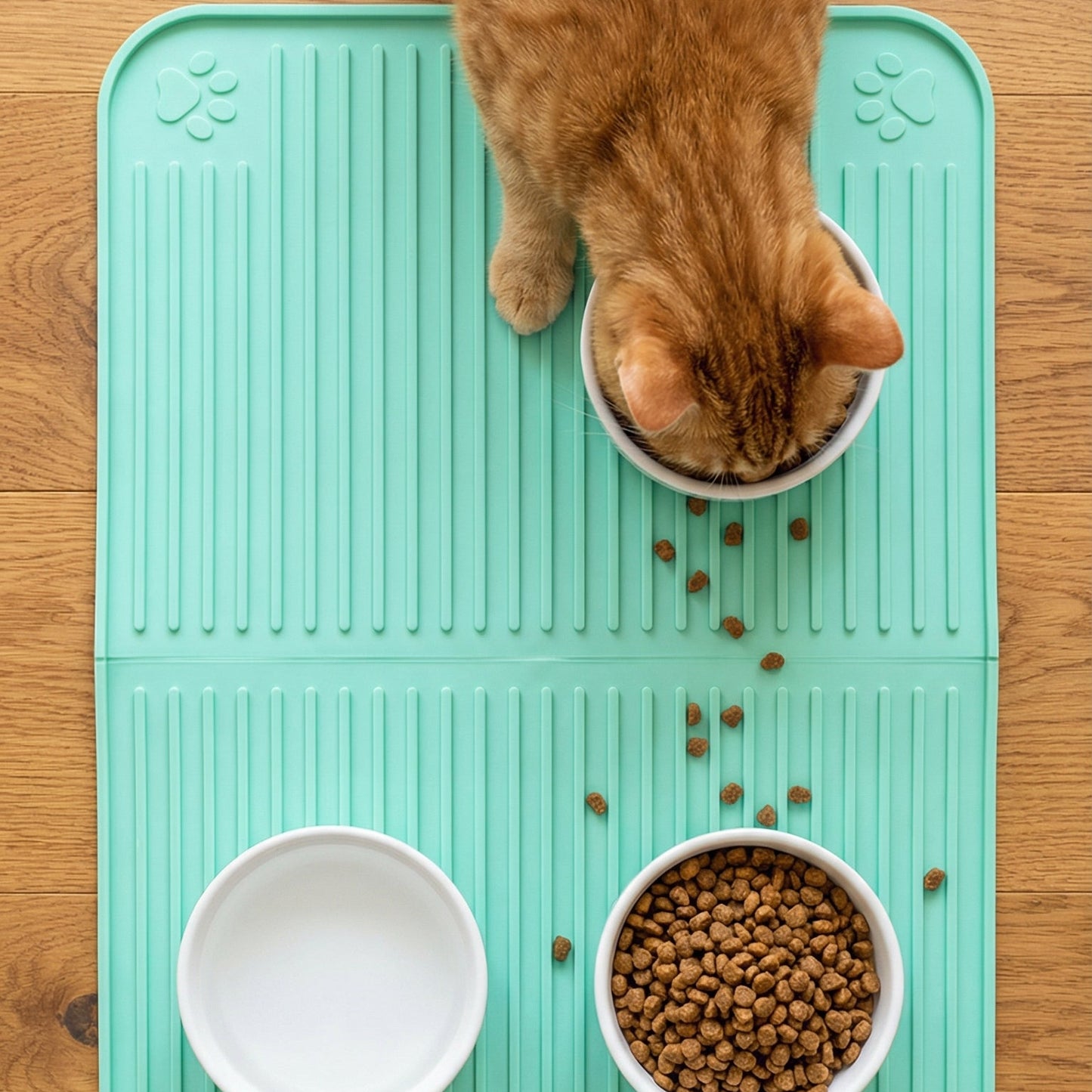 Silikon Kum & Mama Matı — Katlanabilir, Yıkanabilir