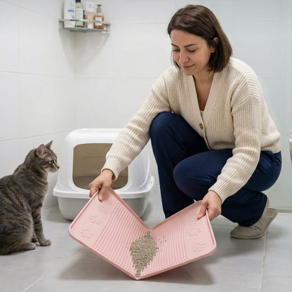 Silikon Kum & Mama Matı — Katlanabilir, Yıkanabilir