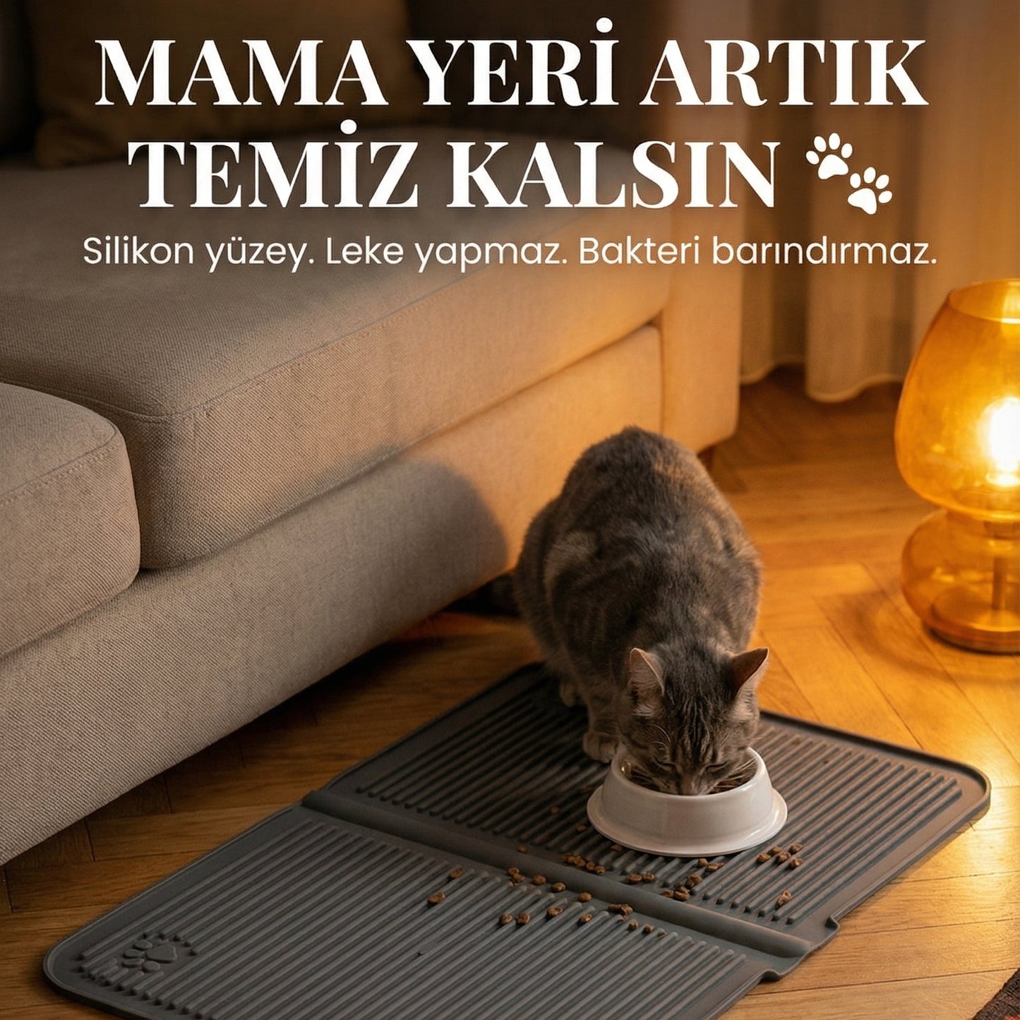 Silikon Kum & Mama Matı — Katlanabilir, Yıkanabilir