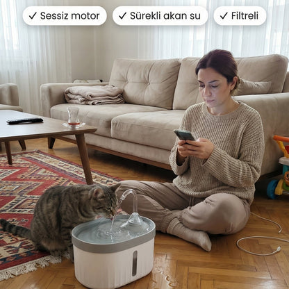 Patila Su Pınarı — Filtreli, Sessiz Motor